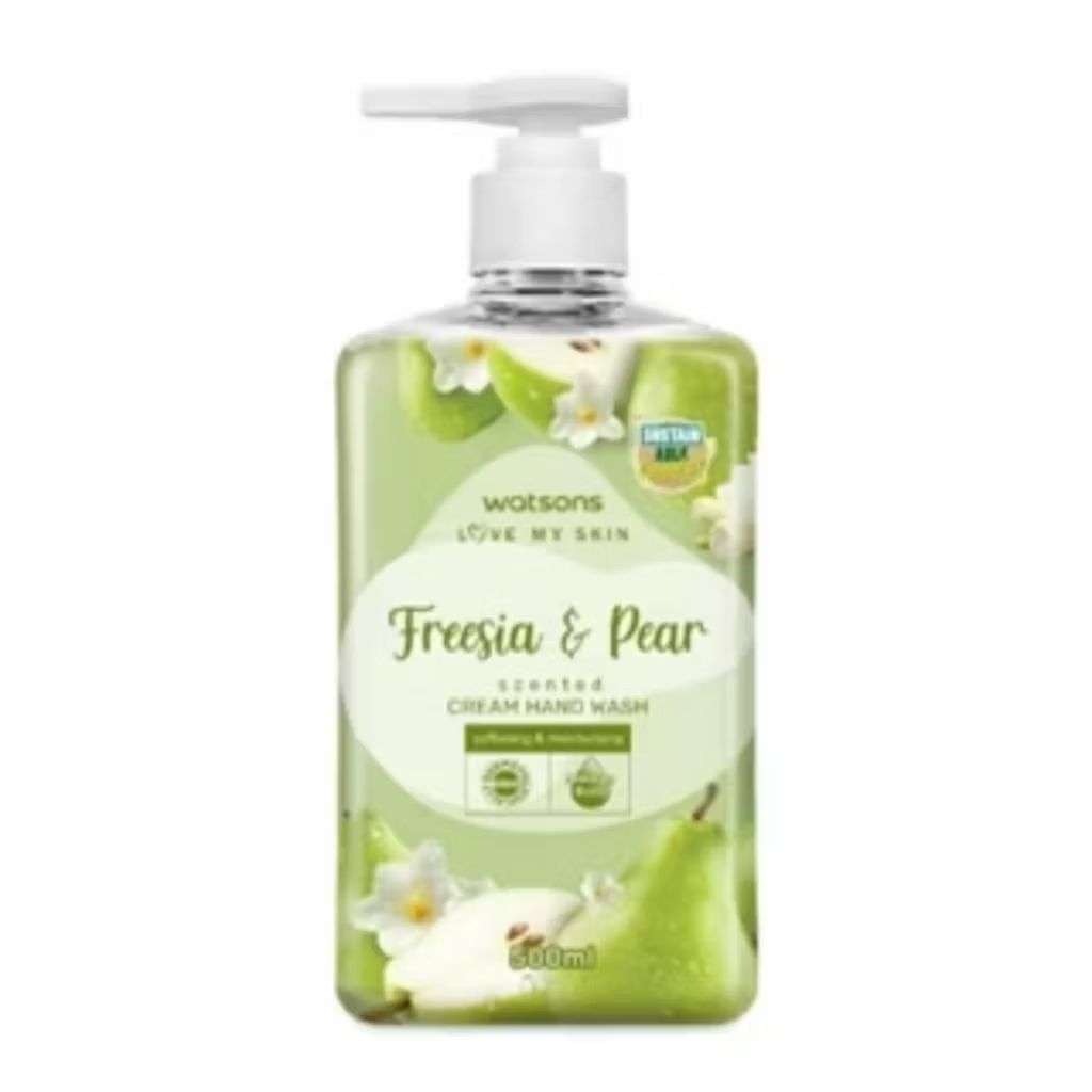 WATSON CREAM HAND WASH 500ML- FREESIA & PEAR