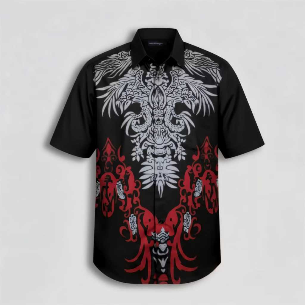 Fazro Batik modern kemeja batik lengan pendek kemeja Batik Slimfit batik lengan pendek