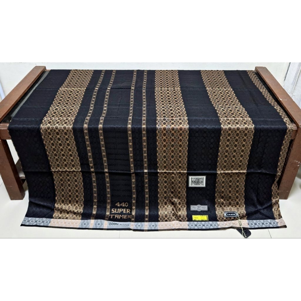 (TERLARIS) Sarung Tenun Sutra Premium Super Tamer 440 SDS Sarung Doble Songket Super Premium