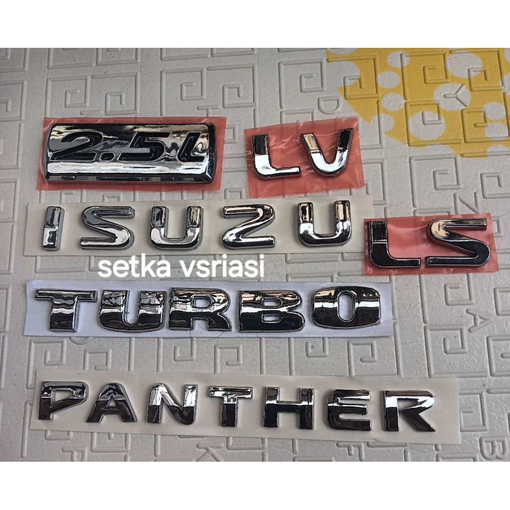 emblem logo tulisan panther new / emblem turbo panther / emblem panther touring / emblem panther kap