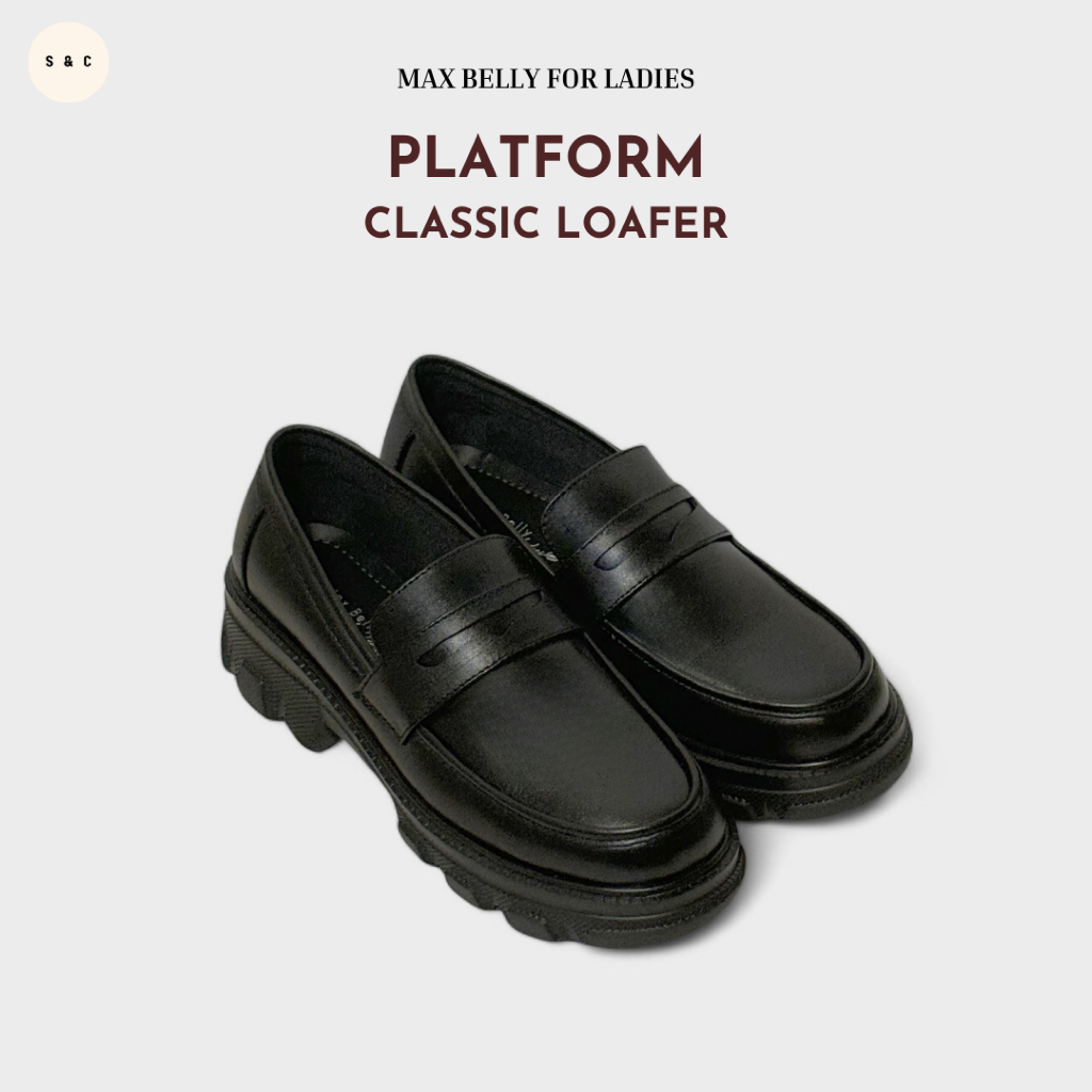 Sepatu Korea Wanita Kulit– Classic Loafer