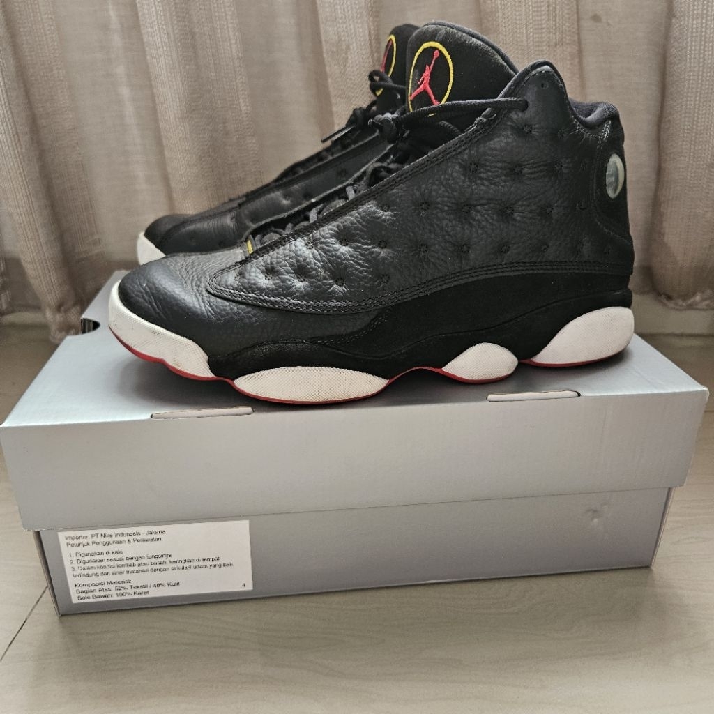 PRELOVED sepatu basket pria AIR JORDAN 13 RETRO PLAYOFFS 100% ORIGINAL size 11 US 45 EUR 29.5 cm