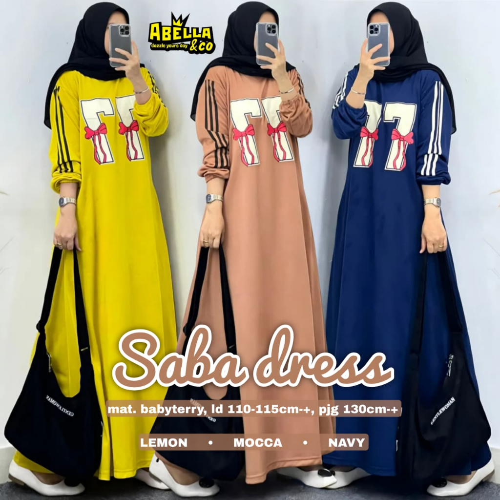 Pakaian Wanita HQ SABA DRESS From AbELLA FASHION STORE