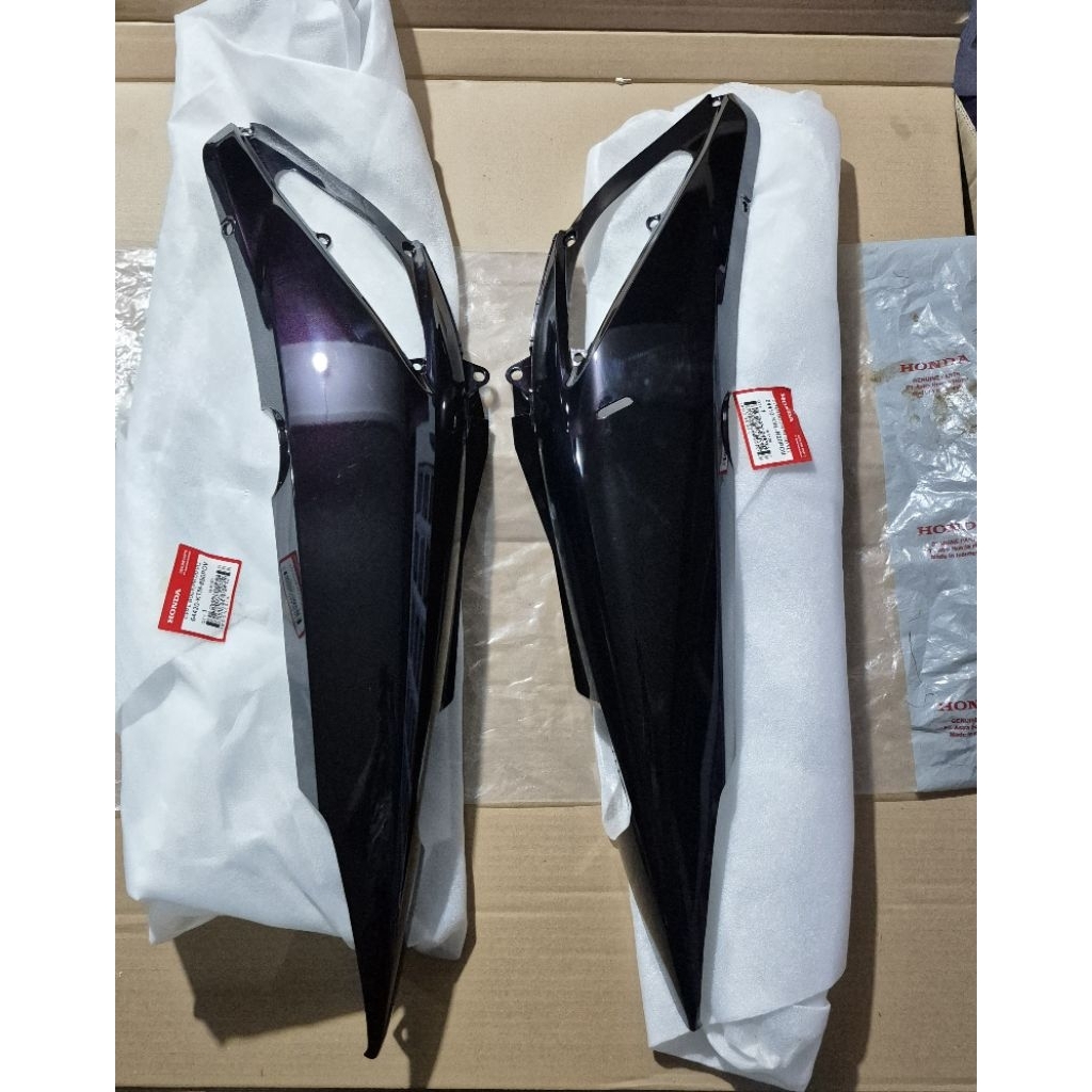 Cover body bodi belakang honda Supra x125 X 125 batman POV ungu original ahm honda