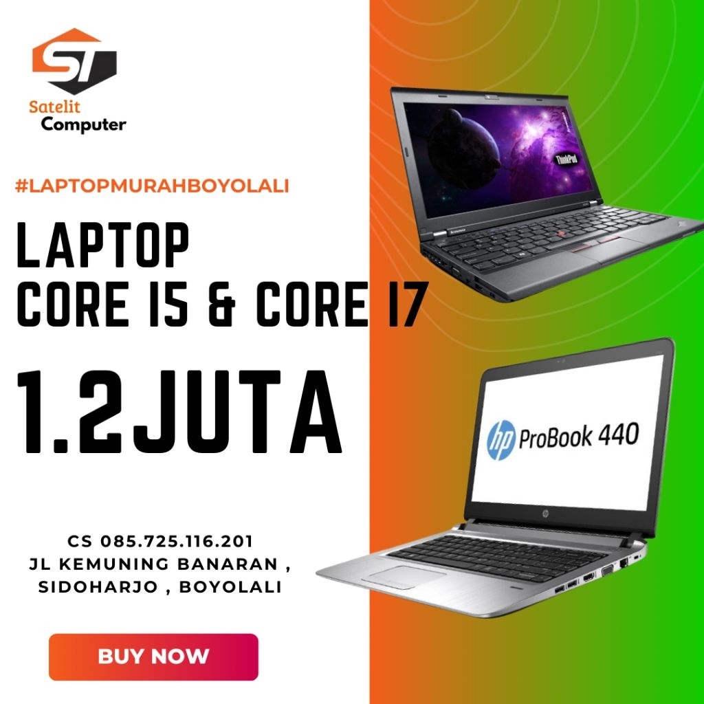laptop second core i5 & core i7 harga merakyat