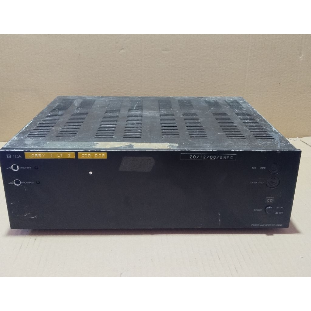 box TOA Power Amplifier ,Komponen Tidak Lengkap, d experimen