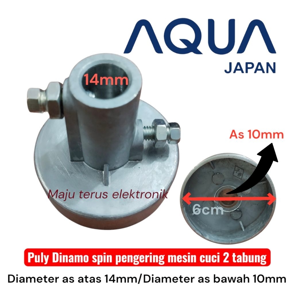 pully puli Dinamo spin pengering mesin cuci Aqua 2 tabung