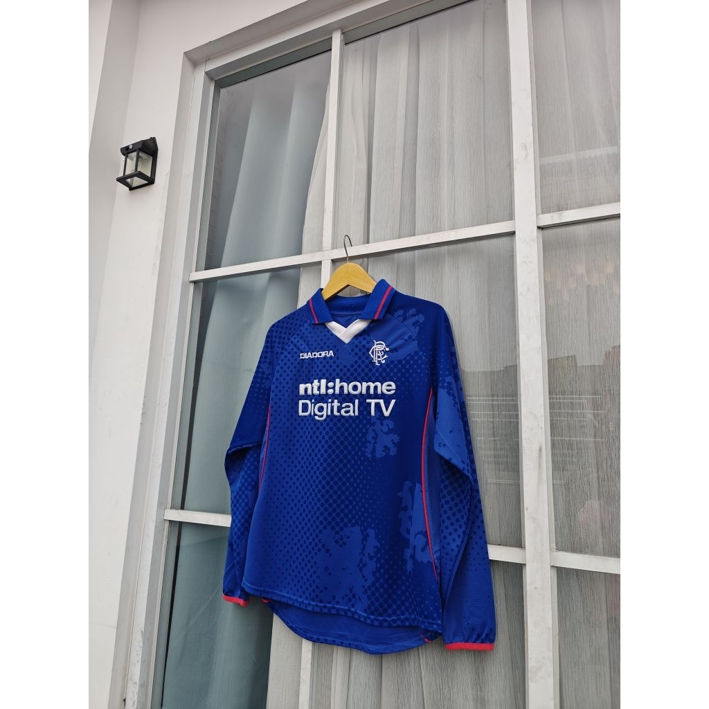 Jersey original glasgow rangers 2002/03 size S nameset arteta longsleeve