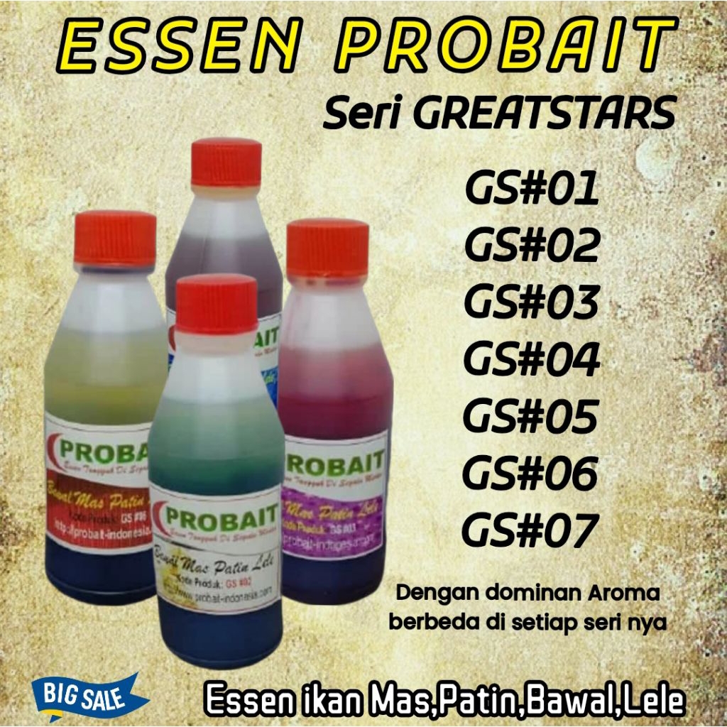 ESSEN LELE,MAS,PATIN & BAWAL SERI GS# DARI PROBAIT
