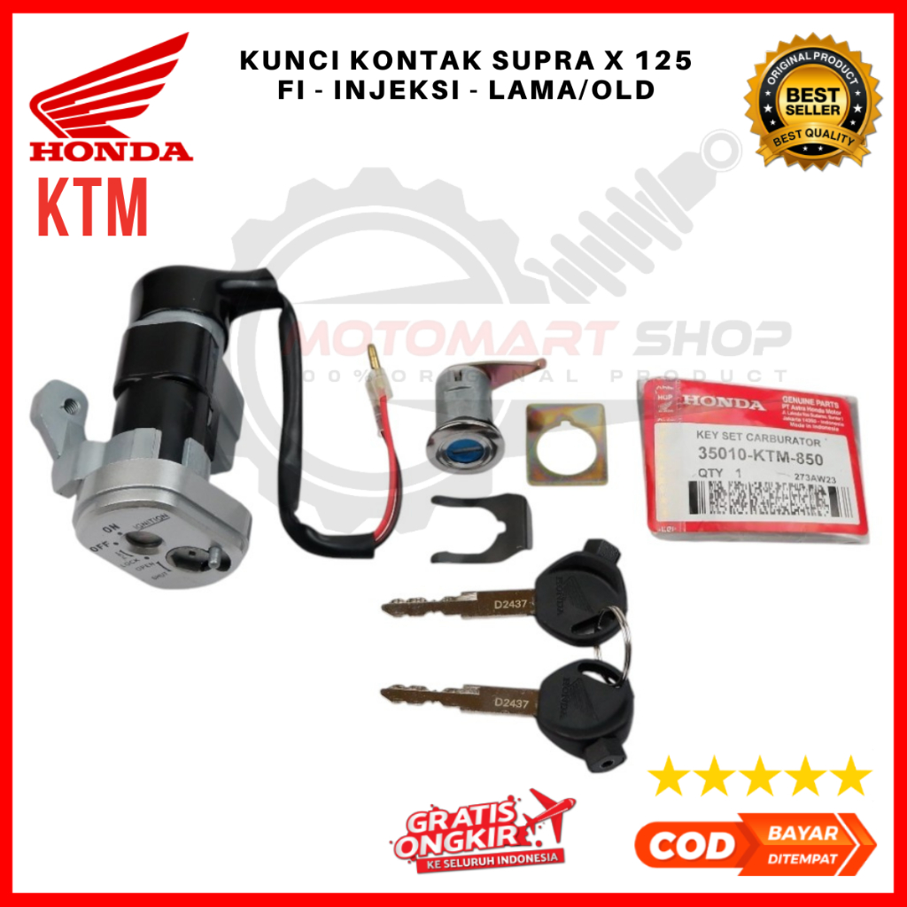 Kunci Kontak Honda Supra X 125 FI Injeksi Lama Old Ori - 35010-KTM-850