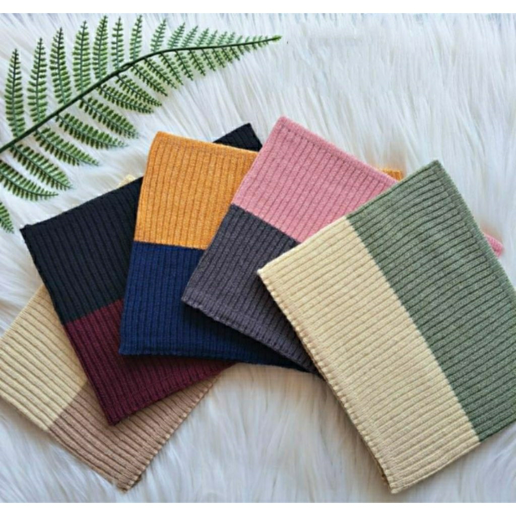 CIPUT RAJUT PREMIUM INNER BANDANA 2 WARNA / 4 WARNA DALAMAN HIJAB RINGAN DAN NYAMAN
