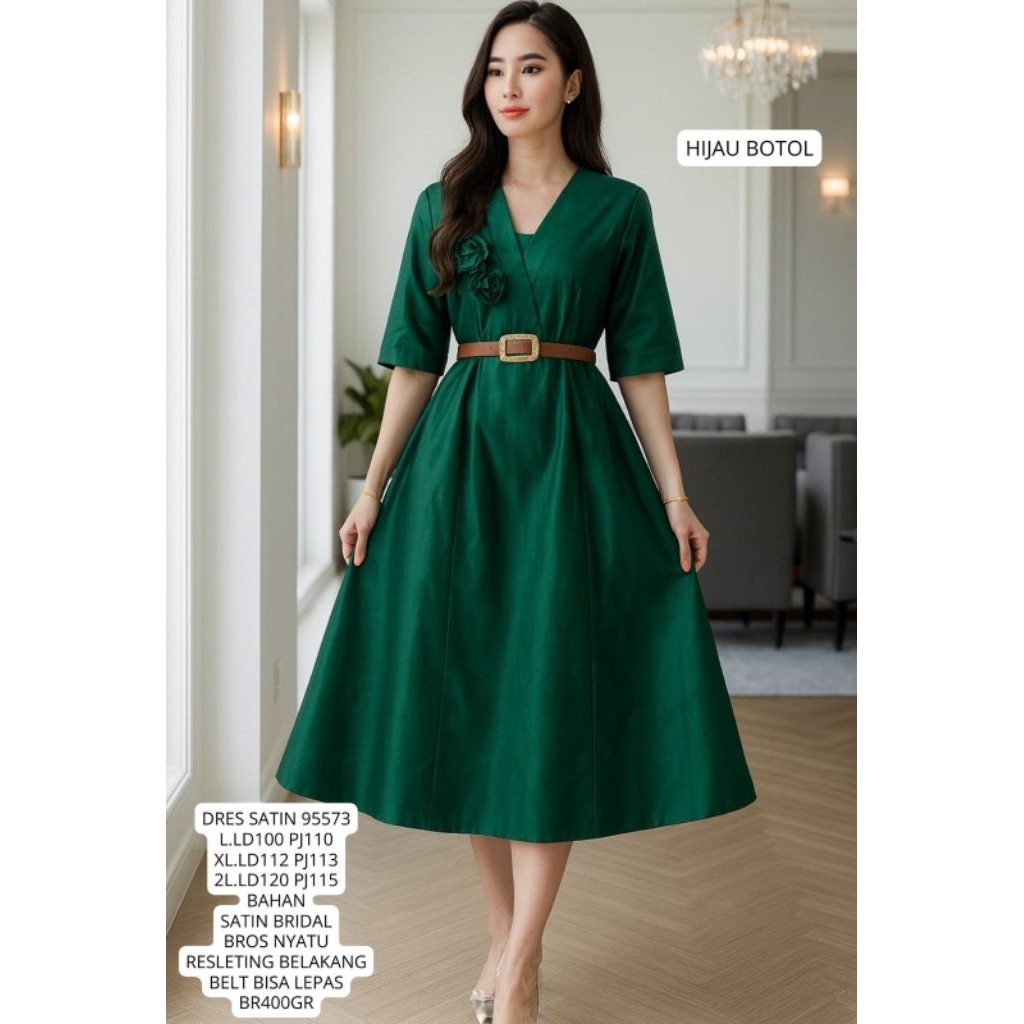 RK5F SO DRES SATIN 95573 HIJAU BOTOL 400GRAM