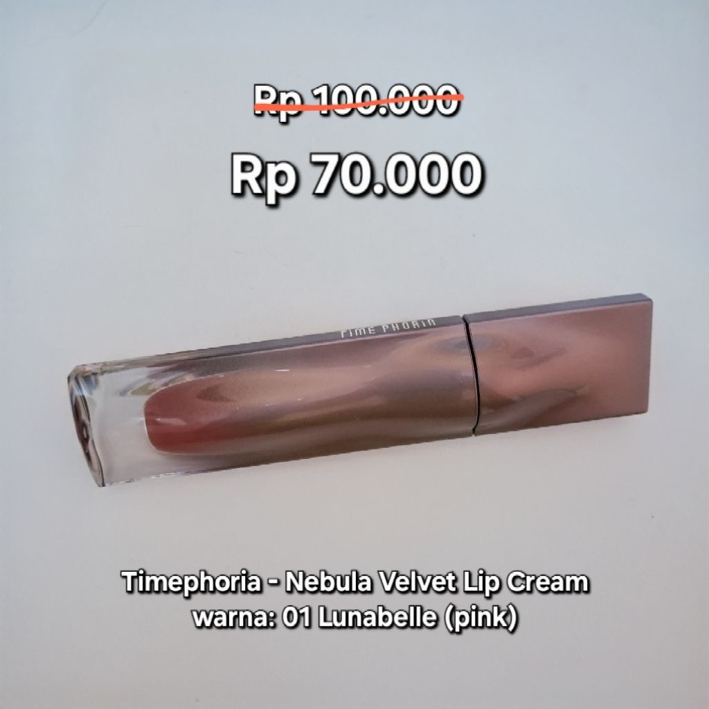 [Preloved] TIMEPHORIA - Nebula Velvet Lip Cream 01 Lunabelle