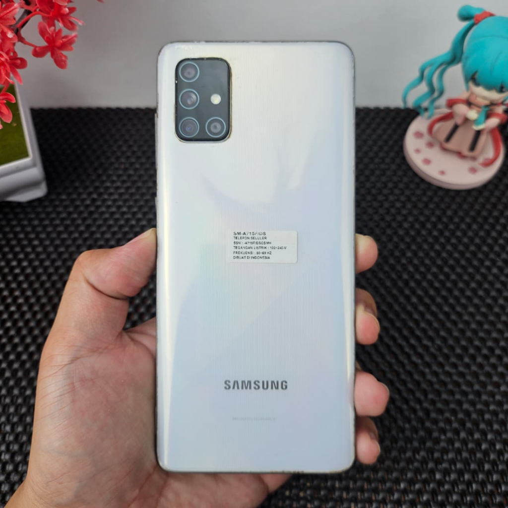 Samsung Galaxy A71 8/128 Resmi SEIN Full Ori Bekas Second Fungsi Normal LCD Garis