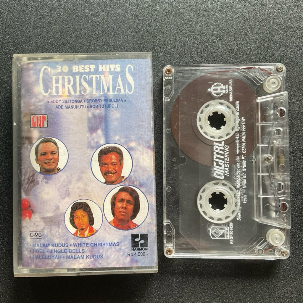 Kaset Pita 30 Best Hits Christmas Eddy Silitonga Broery Pesulima Ade Manuhutu Bob Tutupoli
