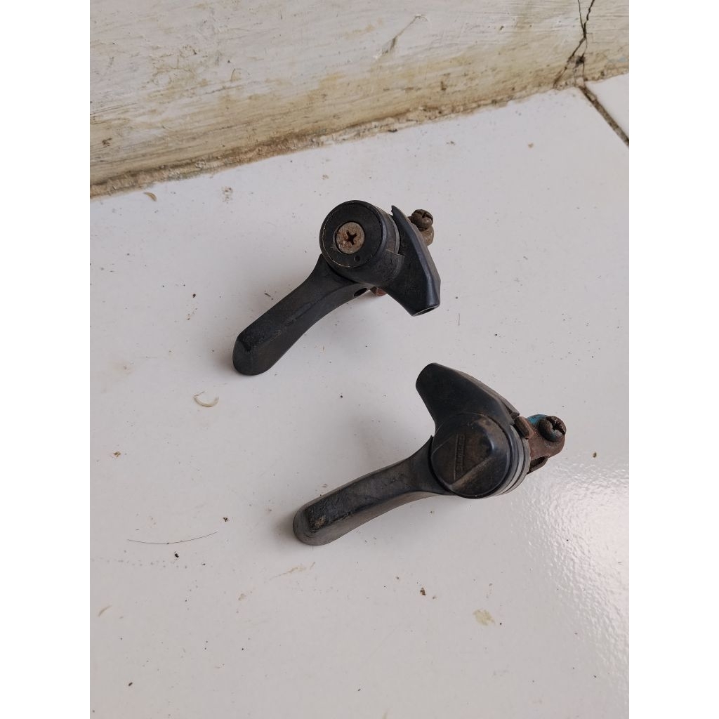 Sepasang SHIFTER PUTAR SHIMANO SINGAPORE JADUL FEDERAL SEPEDA