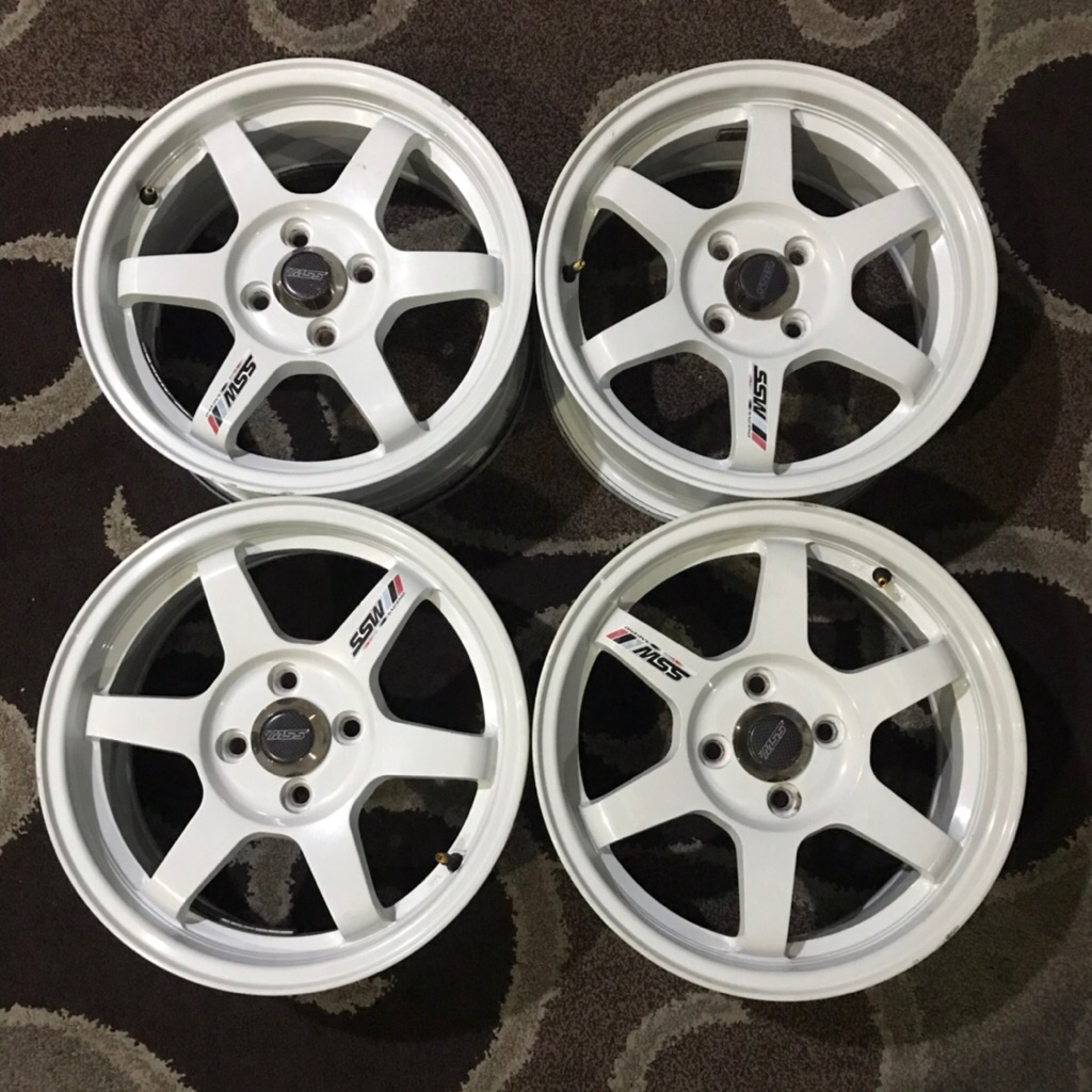 Velg Mobil Original SSW Thailand TE37 Te 37 R15 Ring 15 Ring15 4x100 spek cakep no ce28 spoon rpf1