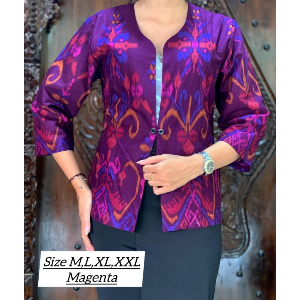 Kemeja endek||blazer endek wanita