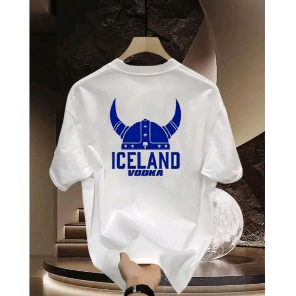 KAOS DISTRO  ICELAND VODKA ORIGINAL  /BAJU T-SHIRT UNISEX