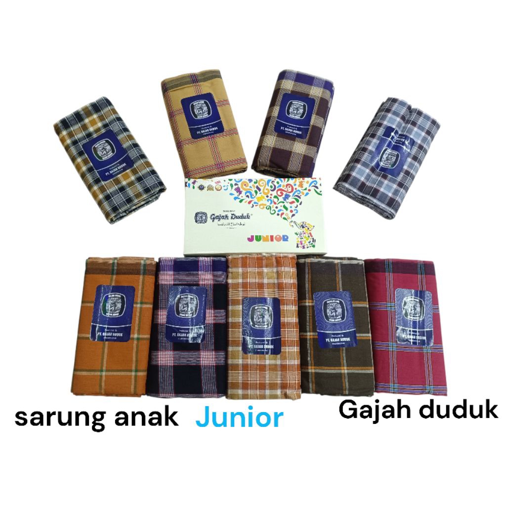 sarung gajah duduk junior  , sarung anak merek gajah duduk
