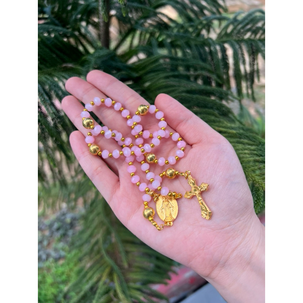 Rosario Kristal Pink | Rosario | Rosario Mutiara | Rosario Custom | Rosario Custom Nama