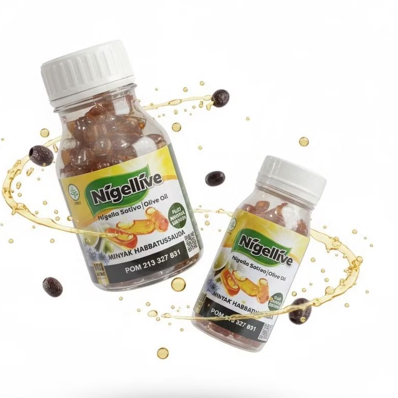 MINYAK HABBATUSSAUDA NIGELLIVE OLIVE OIL KAPSUL
