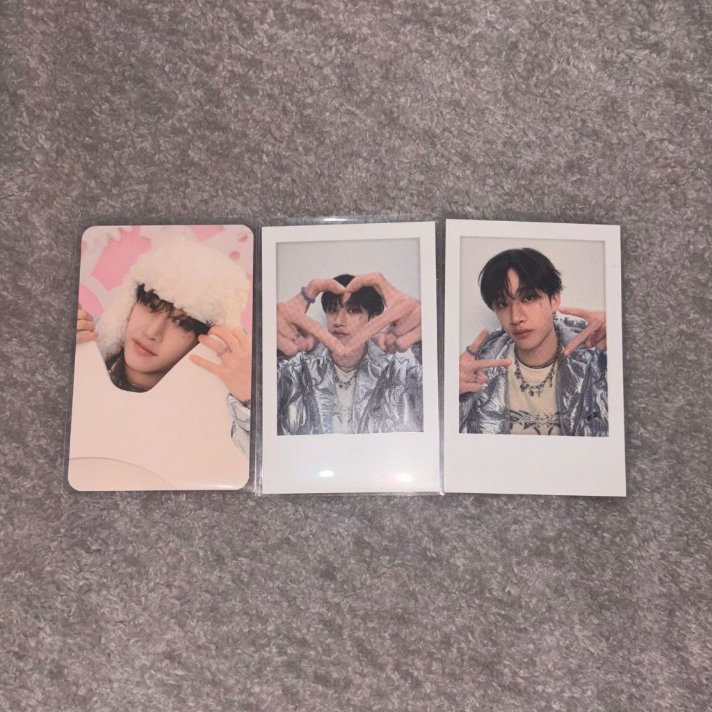 Stray Kids Bang Chan Fanmeeting 5 O'Clock PC Polaroid Set Box Tape
