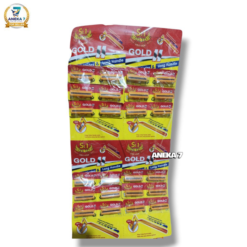 Pisau cukur / cukuran jenggot 1 renteng isi 24 pcs