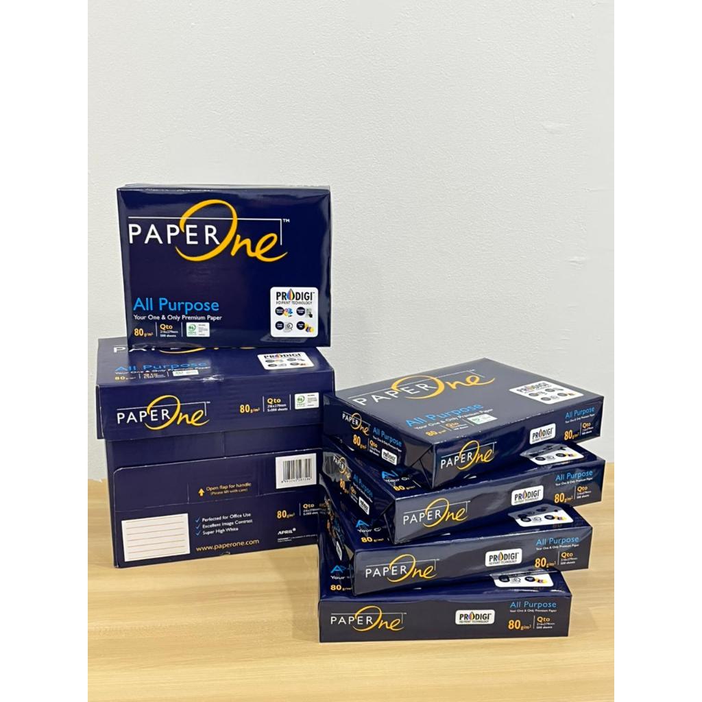 Kertas Paper One Quarto 80 Gram / 1 Rim isi 500 lembar / Kertas Fotocopy / Paper Murah / Print Paper