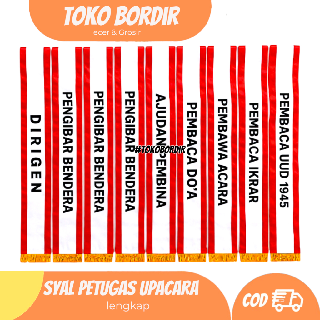 Syal petugas upacara / selempang petugas upacara