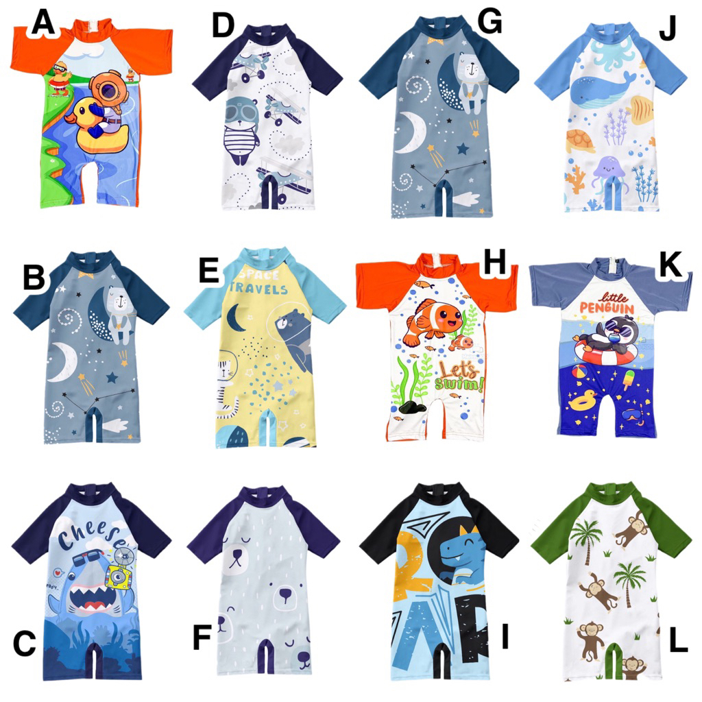 Baju swimming anak baju renang anak 3 4 5 6 7 8 9 10 tahun baju diving baju kolam renang anak pontia