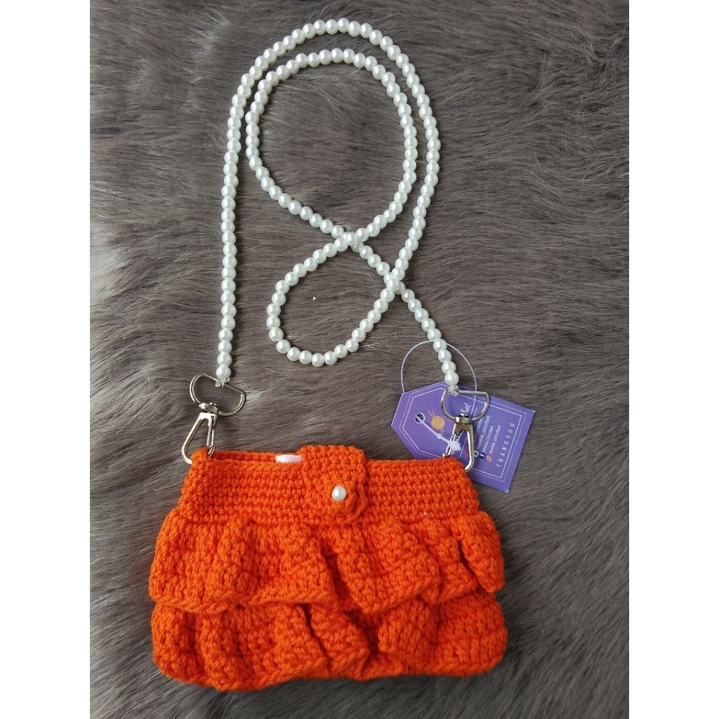 tas rajut anak-anak tas selempang anak-anak tas handmade