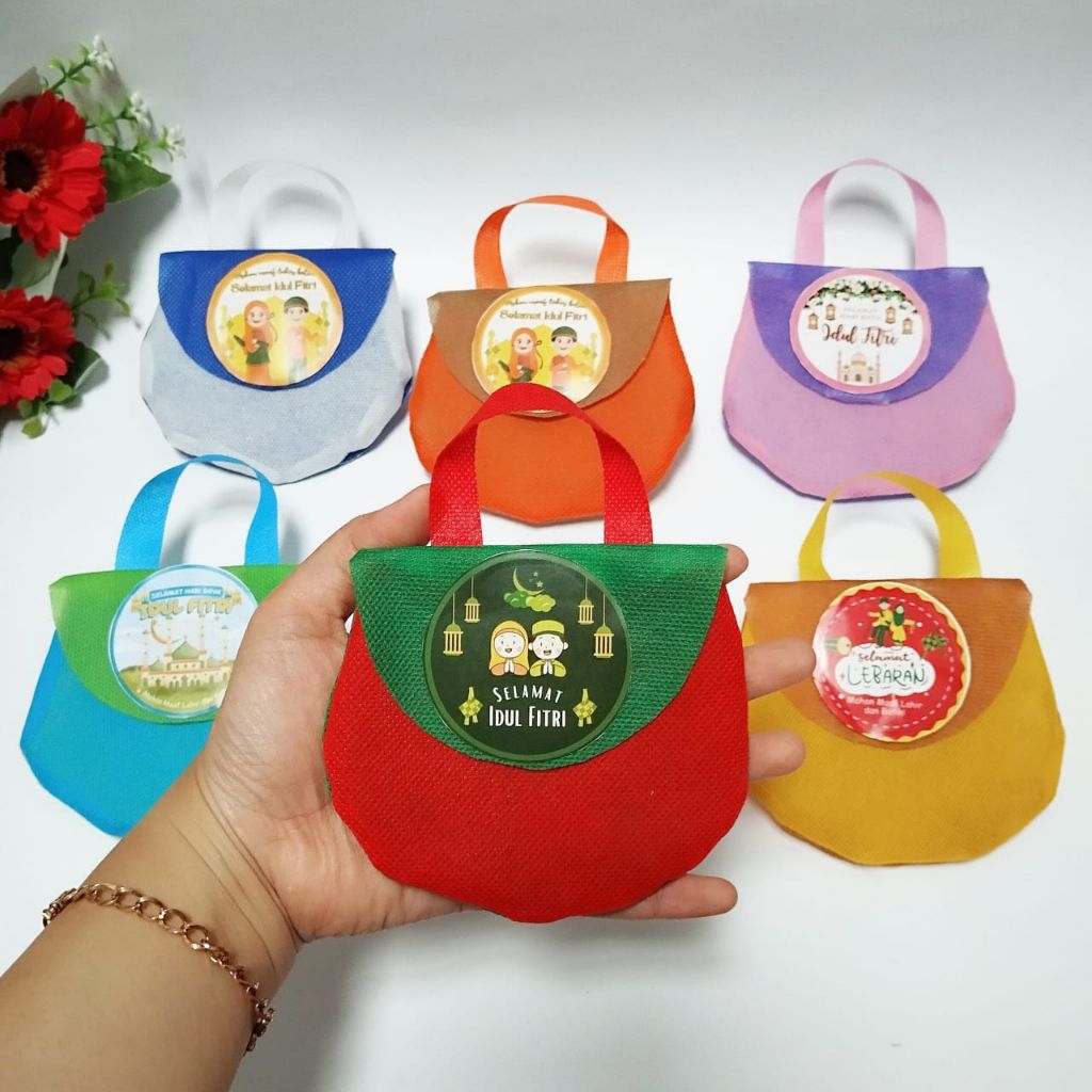 Amplop Tas Lengkung Lebaran isi 6 pcs | Amplop Lebaran Unik | Amplop Lebaran Viral | Amplop Lebaran 