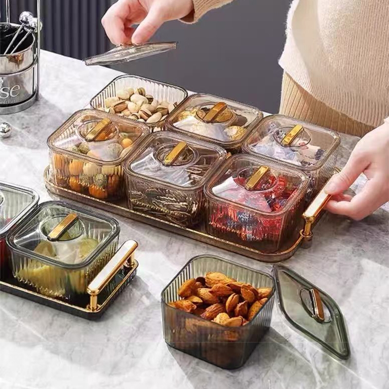 Starlight Nampan Toples Permen Minimalis Lebaran Tatakan Snack Kue Kering Kotak HSB663