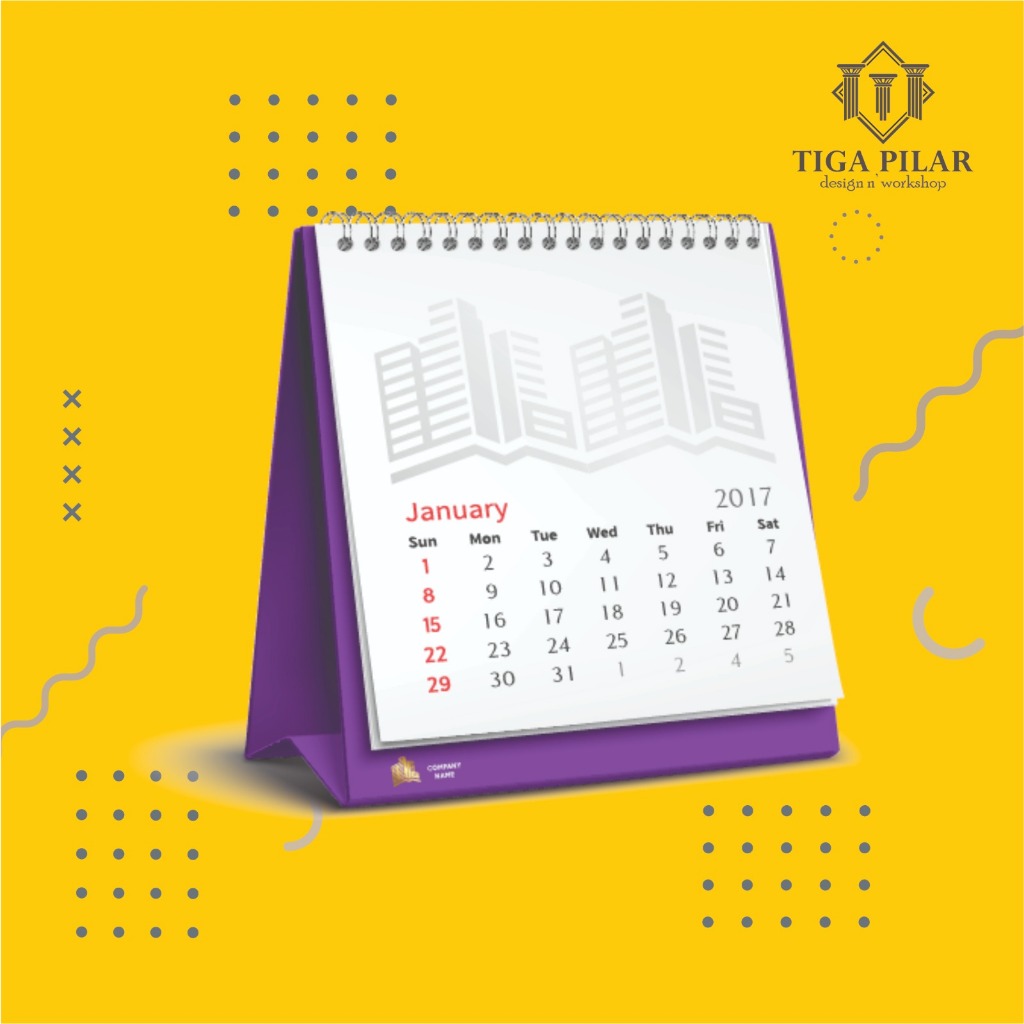 Kalender Meja Custom Design || Kalender Meja Custom Desain