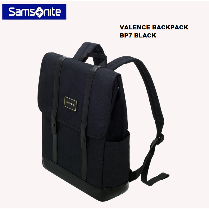 Backpack Laptop Samsonite BP7 Velence For Man and Woman Busines Casual Black Fit Up 15,6 Inch Origin