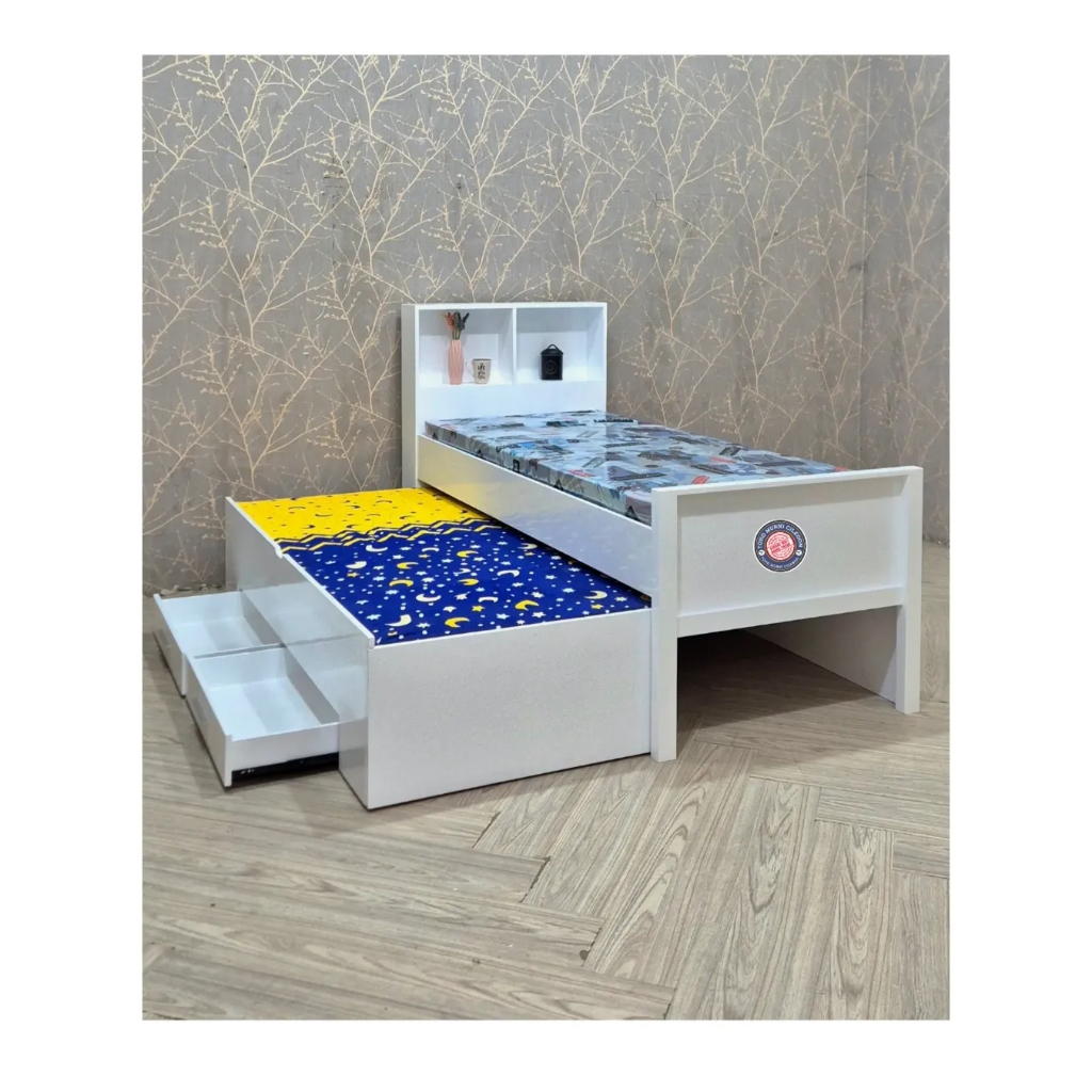 Ranjang Sorong Bloktik Laci - Tanpa Kasur