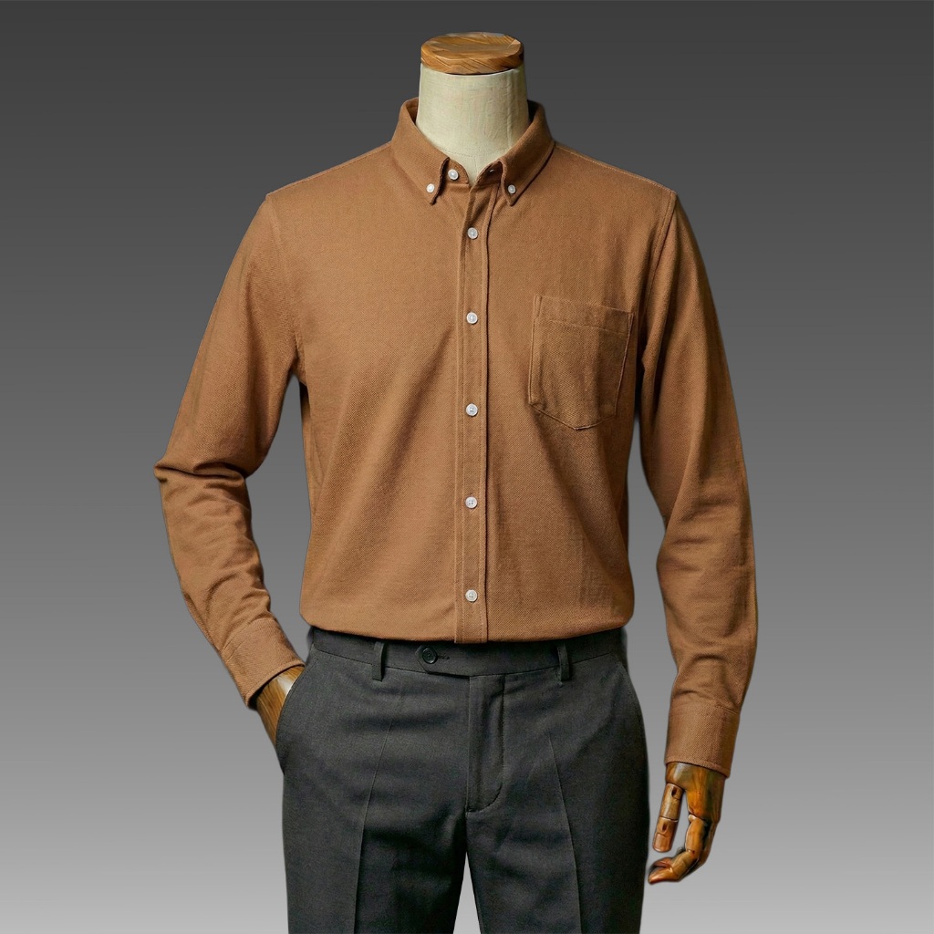 JB Long Shirt PSY Coffee | Kemeja Kasual Pria