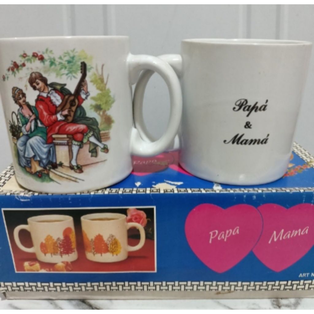 Mug Set Mama Papa 2pcs