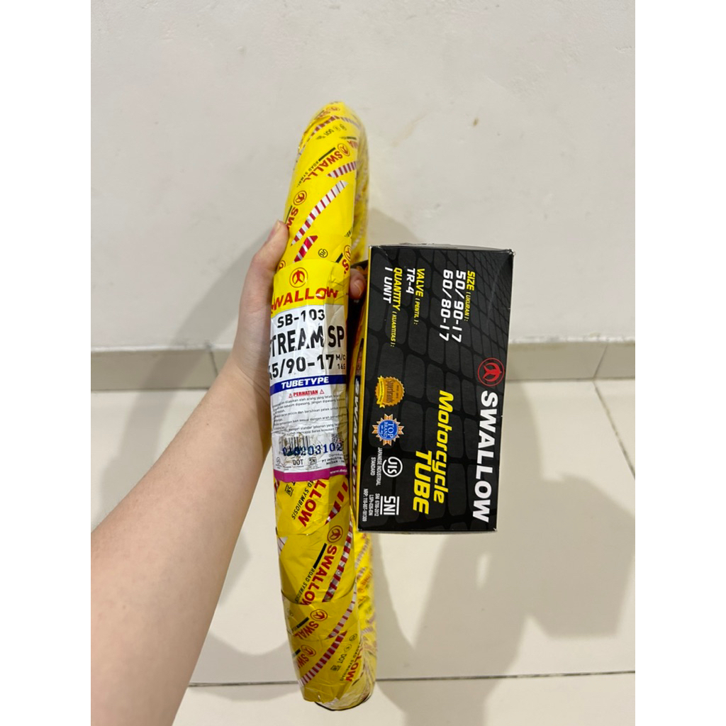 ban luar dalam swallow sepaket45 90 ring 17ban tubetype streamsp