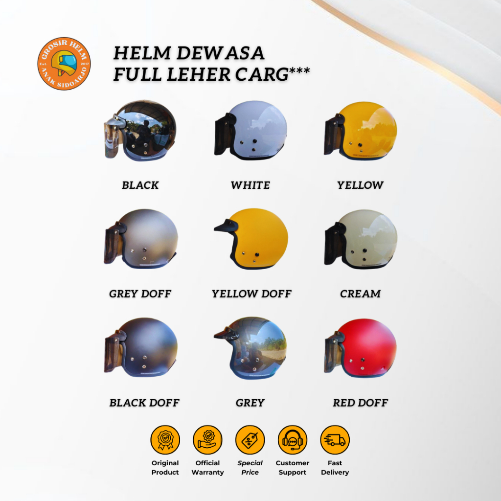 HELM CARGLOSS DEWASA - helm model cargloss