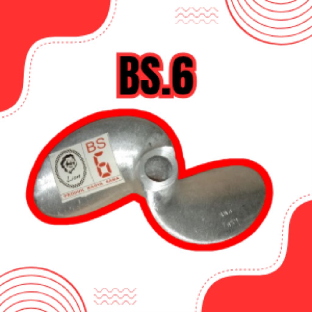 baling-baling kipas perahu ketinting bs.6