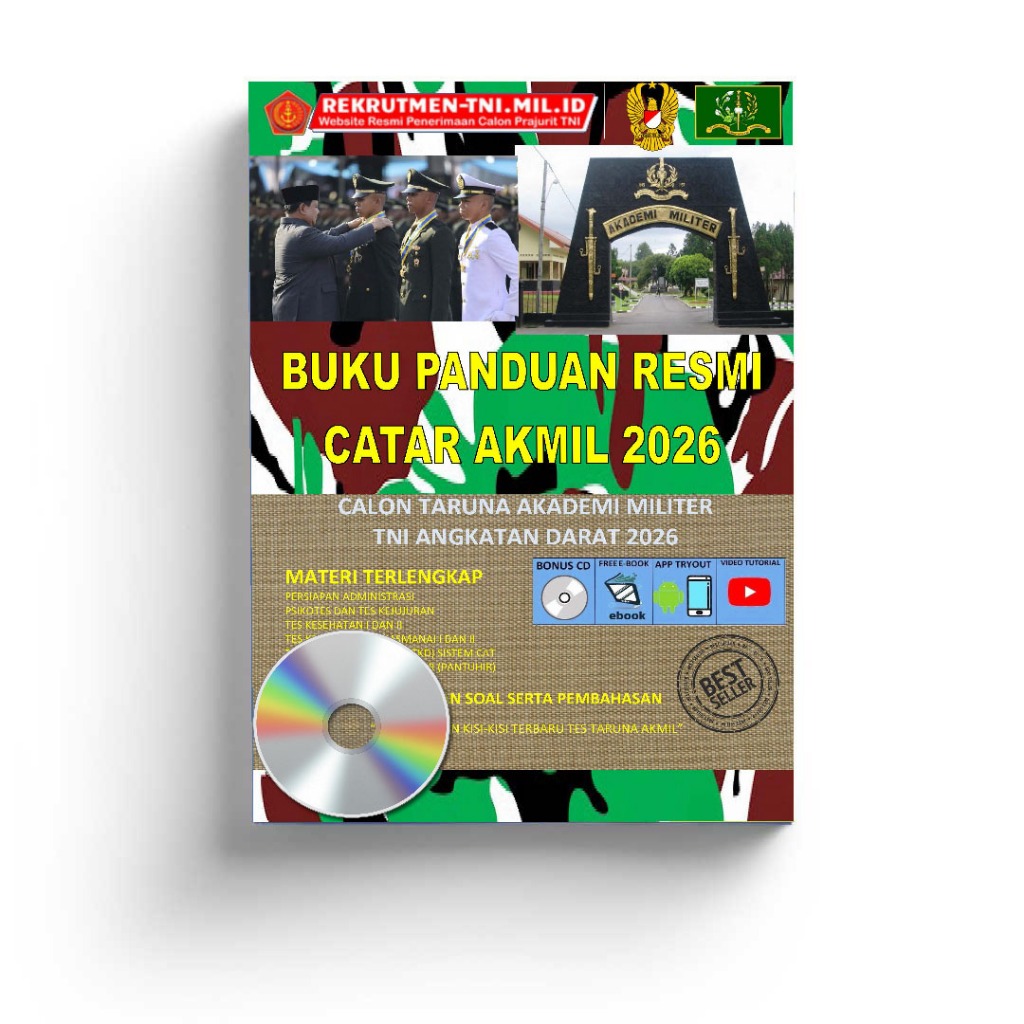 BUKU PERSIAPAN PANDUAN RESMI CALON TARUNA AKMIL AKADEMI MILITER TNI AD 2026