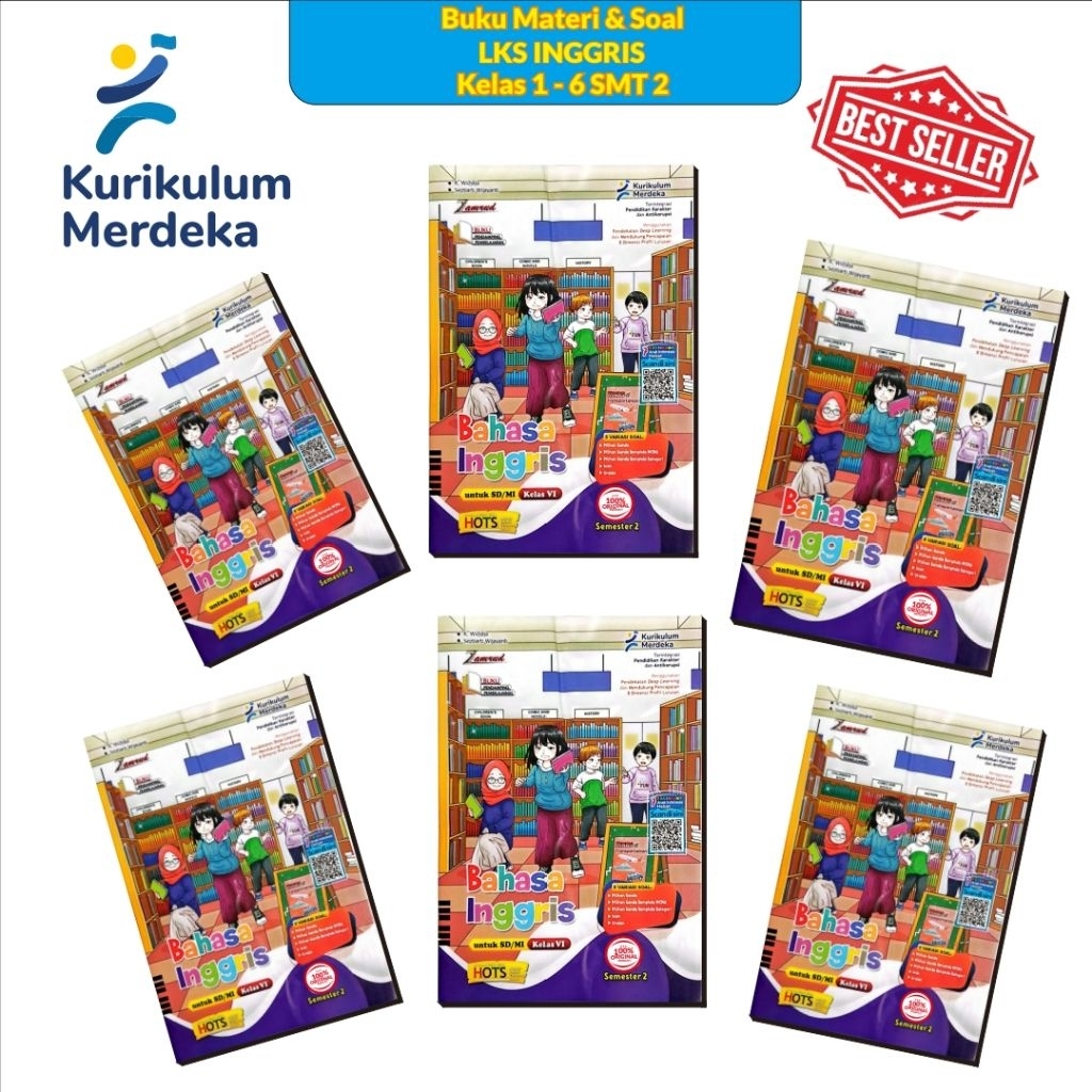 LKS ZAMRUD BAHASA INGGRIS KELAS 1 - 6 SD Semester 2 KURIKULUM MERDEKA