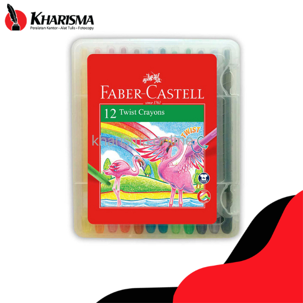 Faber-Castell Twist Crayon set 12 - Crayon putar Faber castell