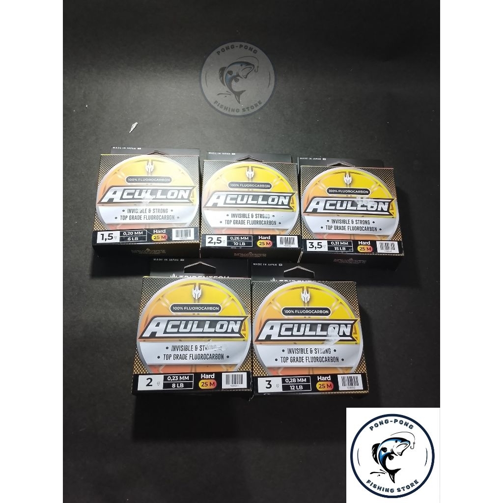 Senar Pancing Leader Acullon Leader Tridentech Fluorocarbon