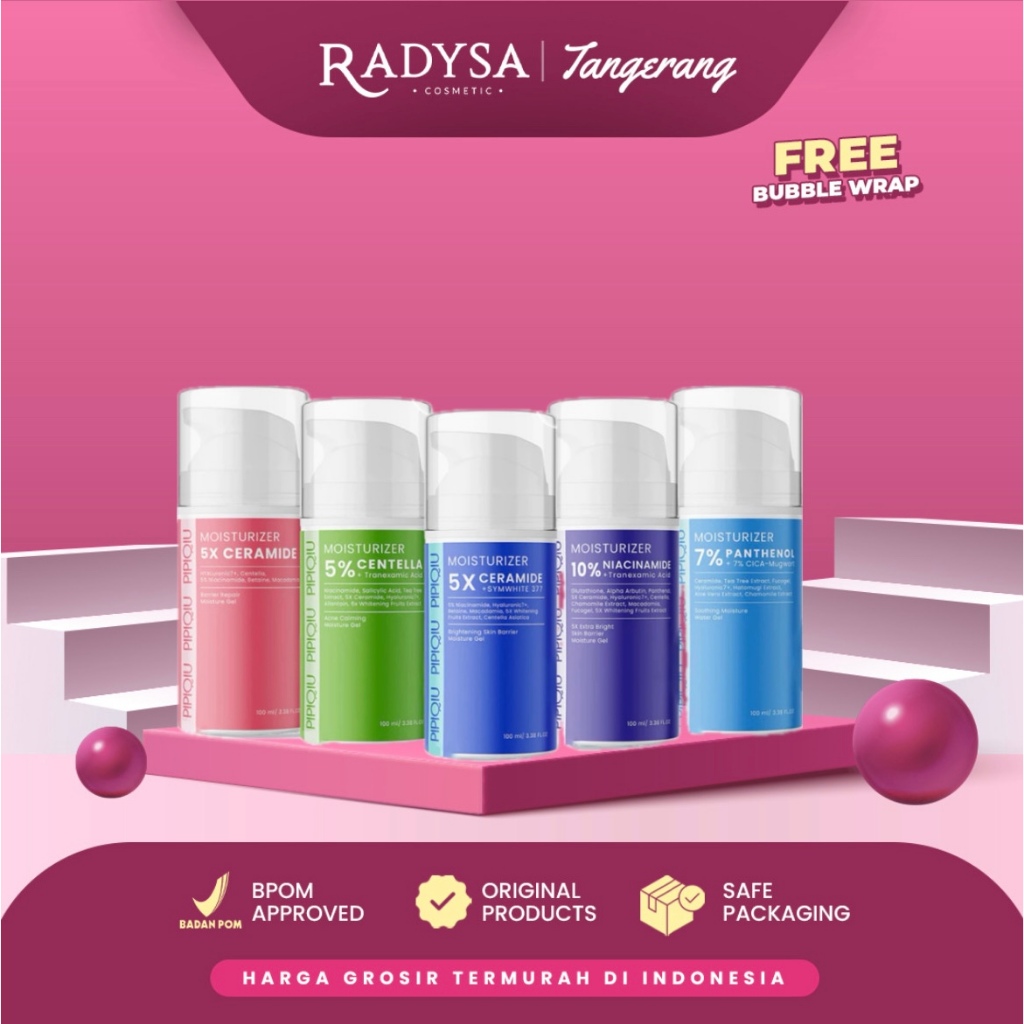 RADYSA TGR - Pipiqiu moisturizer jumbo 100ml / Pipiqiu 5X Ceramide Moisturizer / Pipiqiu 5% Centella