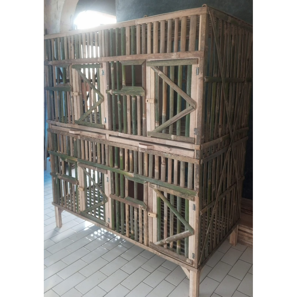 Kandang Ayam bangkok 4 pintu