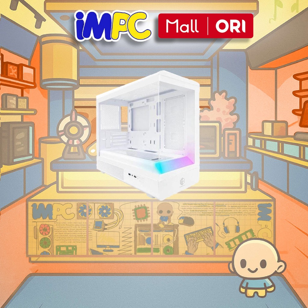 CUBE GAMING PC Casing QUITOZ White