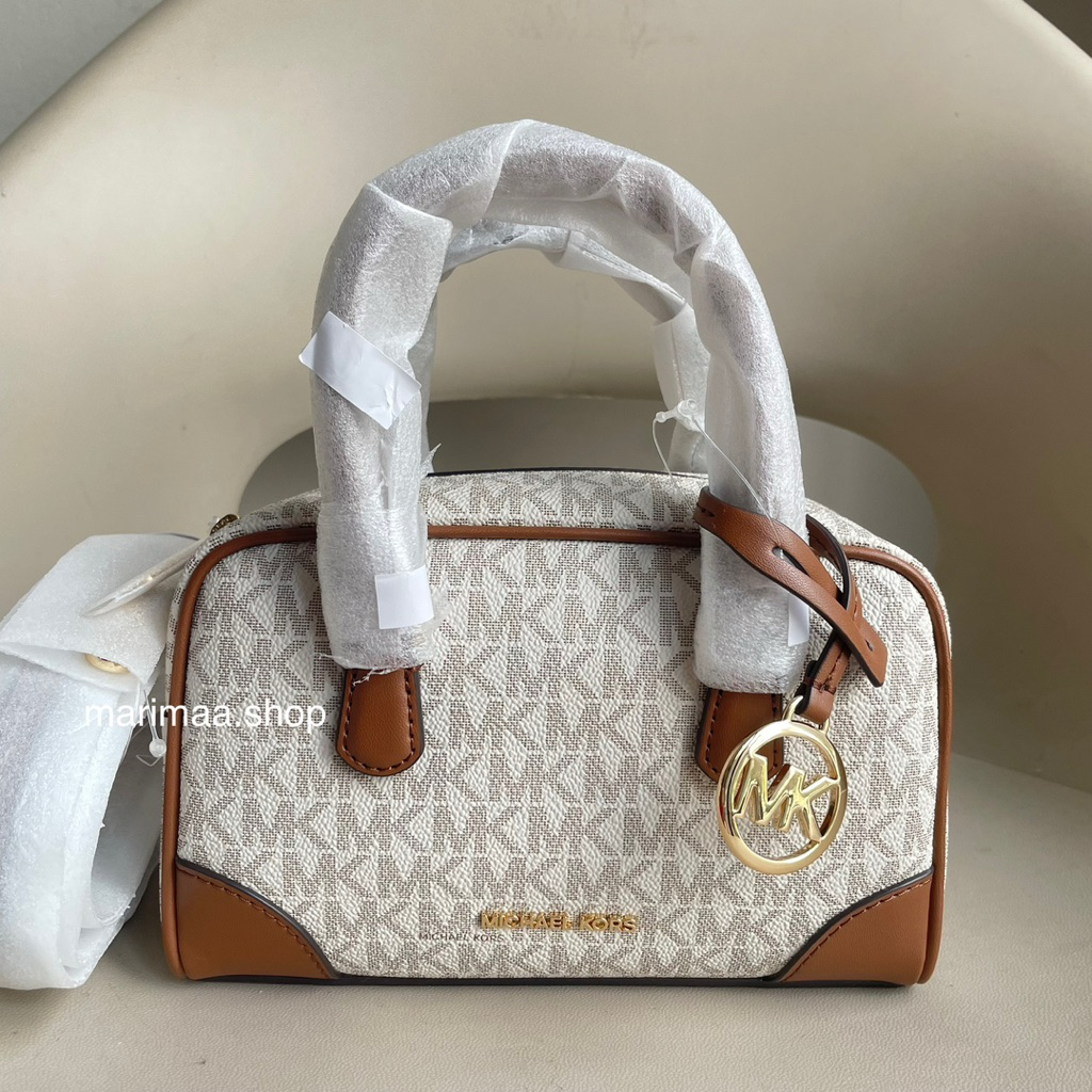 Tas mk satchel crossbody thompson xs signature vanilla bag